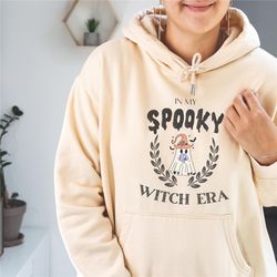 in my spooky witch era hoodie, ghost witch hoodie, witch era sweatshirt