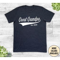 great grandpa est. year unisex shirt, great grandpa shirt, great grandpa gift, gift for great grandpa