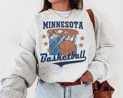 minnesota timberwolve, vintage minnesota timberwolve sweatshirt \ t-shirt, minnesota basketball shirt, timberwolves tshi