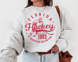 vintage florida panther crewneck sweatshirt \ t-shirt, florida est 1993, panther sweater, retro florida ice hockey shirt