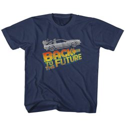 kids back to the future delorean movie youth toddler shirt