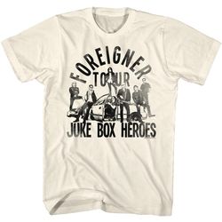 foreigner juke box hero rock music shirt