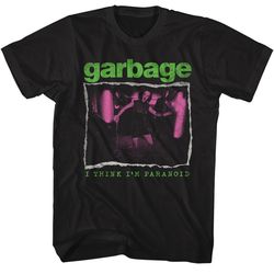 garbage i think im paranoid alternative roll music shirt