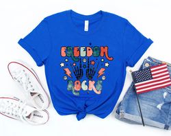 4th of july freedom rocks shirt,freedom shirt,fourth of july shirt,patriotic shirt,independence day shirts,patriotic fam