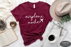 airplane mode sweatshirt, airplane shirt, travel sweater, gift for traveler, vacay mode crewneck, pilot shirt, airplane