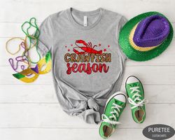 crawfish season sweatshirt, mardi gras sweatshirt, purple green gold mardi gras, mardi gras celebration shirt, mardi gra