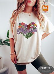 Flower Mama Shirt, Floral Mama Shirt, Cute Gardener Mama Shirt Gift For Mothers Day, Flower Lover Mama Shirt, Mothers Da
