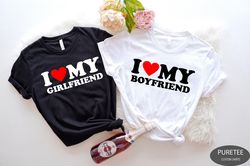 i love my girlfriend t-shirt, i love my boyfriend t-shirt, i heart my girlfriend shirt, valentines day tee shirt, valent