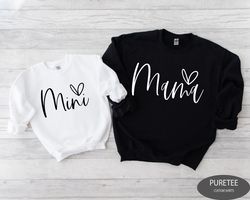 mama mini matching set, baby shower gift, baby and mama shirt, mother daughter shirts, matching mommy and me shirt, new