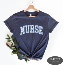 Nurse Shirt, Nurse Floral Shirt, Nurse Life Shirt, Nurse Gift, Gift For Nurse, Nurse Week, Nursing School Tee, Registere