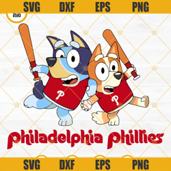 bluey philadelphia phillies baseball svg png dxf -gina shop