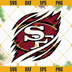 san francisco 49ers ripped claw svg, san francisco 49ers svg, 49ers ripped claw svg-gina shop
