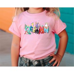 personalized the little mermaid kid shirt, custom name disney tee for kids, ursula ariel flounder sebastian, disney worl