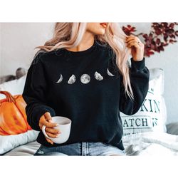 moon phase sweatshirt, moon phases shirt, moon shirt, celestial shirt, astronomy shirt, phases of the moon, moon sweatsh