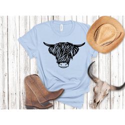 highland cow shirt, cow shirt, highland cow, western shirt, cow gifts for her, cowgirl shirt, howdy shirt, cowboy shirt,