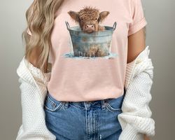 Highland Cow Shirt, Western Shirt, Country Girl, Cowgirl Shirt, Southern Shirt, Rodeo Shirt, Boho Tee, Country Shirt, Co