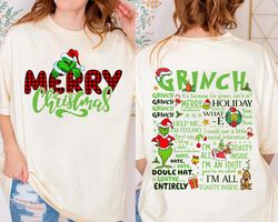 retro grinch christmas 2 sides sweatshirt, grinch hand ornament, grinch christmas outfit 2023, the grinch christmas, gir