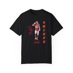 travis kelce ink art signature tee | kc chiefs | vintage style | comfort colors | ink art