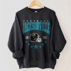 vintage-style jacksonville football sweatshirt jacksonville football fan gifts, football fan crewnecks, football sweatsh