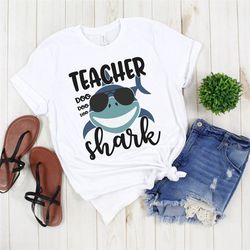 teacher shark shirt, teacher summer vacation, teacher summer shirt, end of school year, funny teacher tee