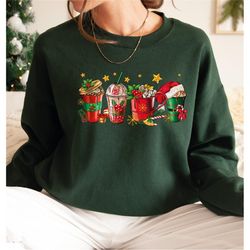 christmas coffee sweatshirt, christmas latte weater, coffee lover gift, funny christmas hoodies, coffee lover christmas