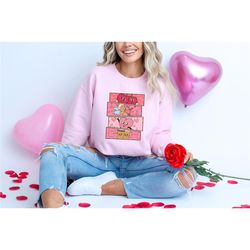 valentines day sweatshirt / cupid vibes / collage / distressed heart / valentines gift for her