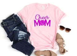 cheer mom shirt,sunflower shirt, shirt for mama, mothers day shirt, mothers day gift, mama gift, mama shirt, mommy shirt