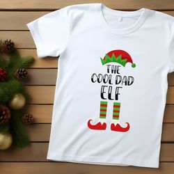 cool dad elf matching family group christman party tshirt for men women christmas shirt dad daddy elf  shirt