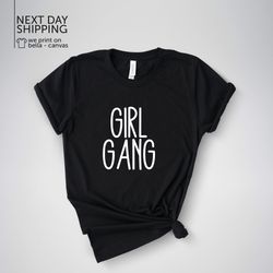 girl gang graphic slogan tee  unisex heavy cotton tee aesthetic clothing minimalist tshirt mrv2100