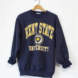 vintage 90s kent state football sweatshirt \ t-shirt, kent state shirt, gameday apparel, football for fans, crewneck hoo