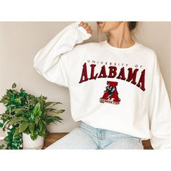 vintage alabama football sweatshirt \ t-shirt \ hoodies, alabama football sweatshirt, gift for fan, vintage alabama crew