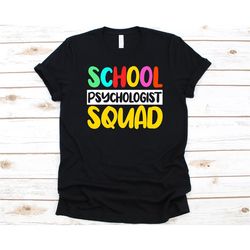 school psychologist squad shirt, gift for psychologist, mental health awareness, psychologist, psychology, brain study,