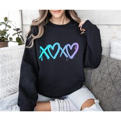 valentines day sweatshirt, valentines day gift for her, xoxo valentines day shirt crewneck sweater valentines day gift