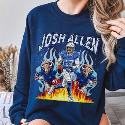 josh allen sweatshirt, america football sweatshirt sweatshirt, football fan gift sweatshirt