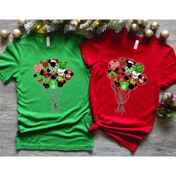 mickey head balloon christmas shirt, disney balloon shirt, cute christmas balloon gift, disney christmas shirt, disneyla