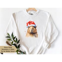 capybara t shirt, capybara christmas gift, capybara sweatshirt, capybara, cute animal sweatshirt, christmas animal, chri