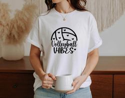 volleyball vibes shirt, volleyball lover tee, volleyball player gift, game day shirt, sports mom t-shirt,volleyball girl