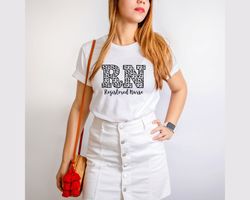 registered nurse shirt, rn tee, personalized nurse tee, leopard rn shirt, nurse week shirt, funny nursing shirt, registe