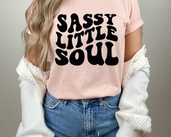 sassy little soul toddler shirt, retro kids shirt, cute natural toddler tee