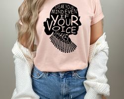 speak your mind even even if your voice shakes shirt, ruth bader ginsburg shirt, notorious rgb, rgb shirt