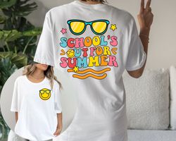 teacher shirt, schools out for summer shirt, teacher off duty shirt, last day of school, teacher summer squad, teacher s