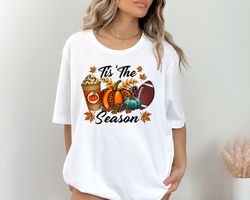 tis the season shirt, fall pumpkin shirt, football shirts for women, cute pumpkin shirt, women fall tees