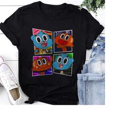 amazing world of gumball and darwin best friends t-shirt, the amazing world of gumball shirt, gumball shirt, cartoon net