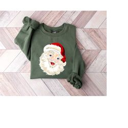 vintage santa claus sweatshirt, santa claus vintage santa claus, retro santa claus shirt, classic christmas, rose christ