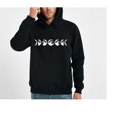 moon phases hoodie,moon phases sweatshirt, astronomy hoodie,full moon lunar moon hoodie, moon phases sweatshirt ,moon sh
