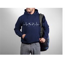 video game heartbeat hoodie, funny gaming sweatshirt, gift for gamer ,gamer hoodie, gamer sweatshirt, cool gift for game