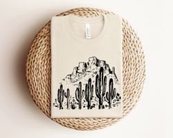 desert landscape shirt, western graphic shirts, western cowboy shirt, country life shirt, wild western graphic shirt, re