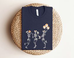 disney dancing skeletons mickey ears balloons shirt, funny disney skeleton shirt, mickey ears balloon halloween shirt, d