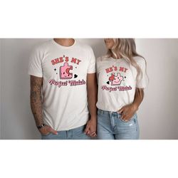 puzzle matching couples tee, he's my perfect match, she's my perfect match shirt, couple gift, valentines day, gift for