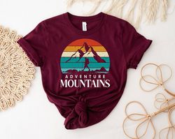 retro adventure mountains shirt, vintage camping shirt, funny camp shirt, camp lover gift, camper family shirt